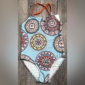 Colorful Mandala Print Swimsuit